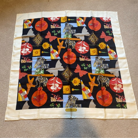 Salvatore Ferragamo Multicolor Silk Scarf - Picture 1 of 2
